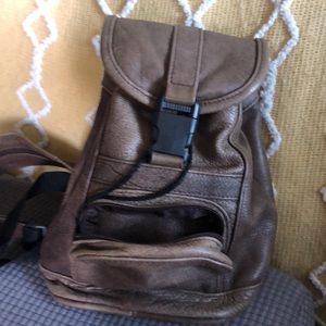 Genuine leather mini backpack Built to last with high quality stitching.